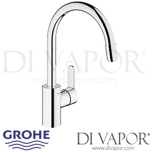 Grohe Eurostyle Cosmopolitan Single-Lever Sink Mixer (1/2 Inch) - 2010 to 2013 - Spare Parts 31126002 GEN1
